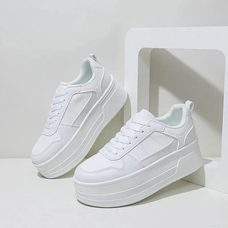 Baskets blanches pour femmes, chaussures décontractées en cuir de haute qualité, chaussures de sport haut de gamme pour femmes, chaussures à plateforme vulcanisée MedSurgery Store For Digital Health