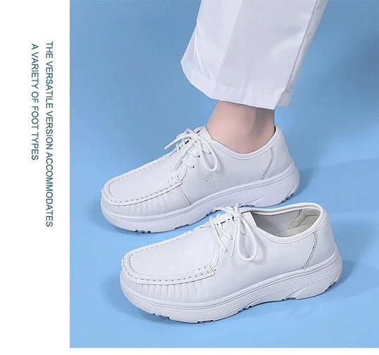 STRONGSHEN, chaussures blanches à plateforme, chaussures d'infirmières, chaussures de travail légères et confortables, chaussures à enfiler à la mode pour les femmes MedSurgery Store For Digital Health