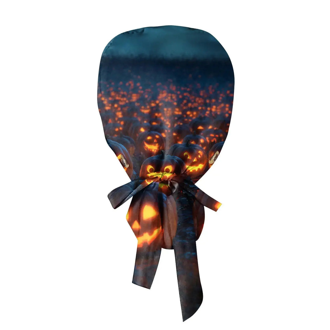 Casquette unisexe de médecin ou d'infirmier avec imprimé Halloween - Casquette de médecin avec imprimé pour le travail médical. Style décontracté en coton, confortable et élégant. CJdropshipping