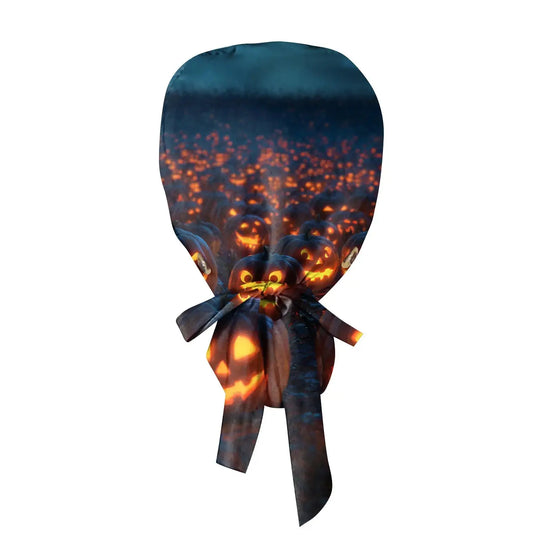 Casquette unisexe de médecin ou d'infirmier avec imprimé Halloween - Casquette de médecin avec imprimé pour le travail médical. Style décontracté en coton, confortable et élégant. CJdropshipping