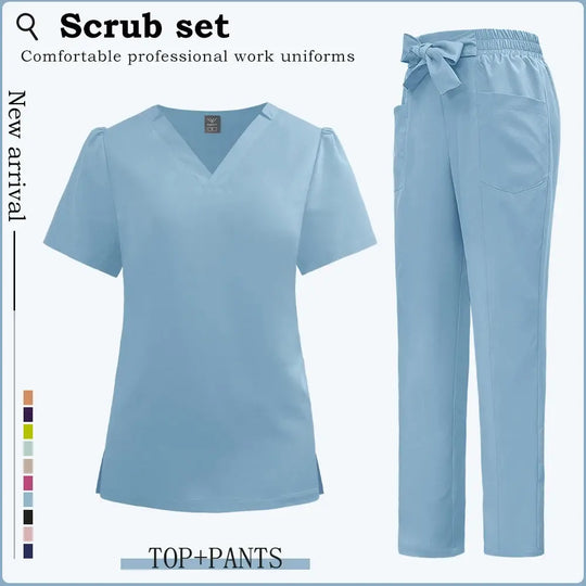 Vêtements de travail à manches courtes pour les cliniques, blouses pour femmes, blouses d'hôpital, combinaisons pour dentistes, accessoires pour infirmières CJdropshipping