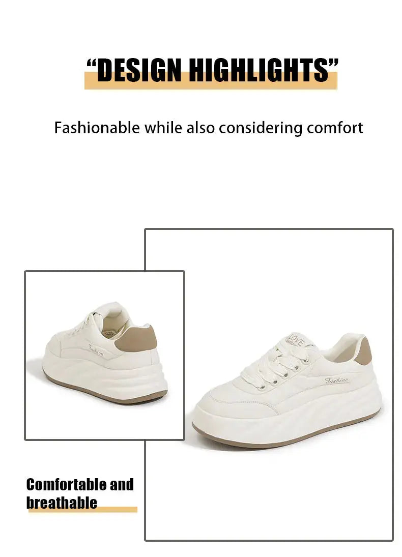 Chaussures blanches pour femmes 2025, nouvelles baskets plates, style coréen, sport décontracté, chaussures à pain polyvalentes MedSurgery Store For Digital Health