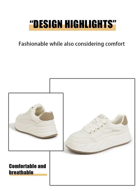 Chaussures blanches pour femmes 2025, nouvelles baskets plates, style coréen, sport décontracté, chaussures à pain polyvalentes MedSurgery Store For Digital Health