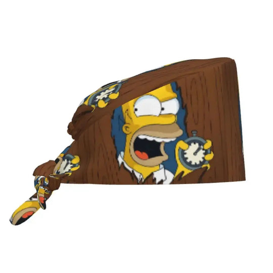 Casquette de travail réglable personnalisée avec explosion de cerveau, casquette chirurgicale des Simpsons, casquette chirurgicale pour infirmier, médecin, chirurgien, pour Chef MedSurgery Store For Digital Health