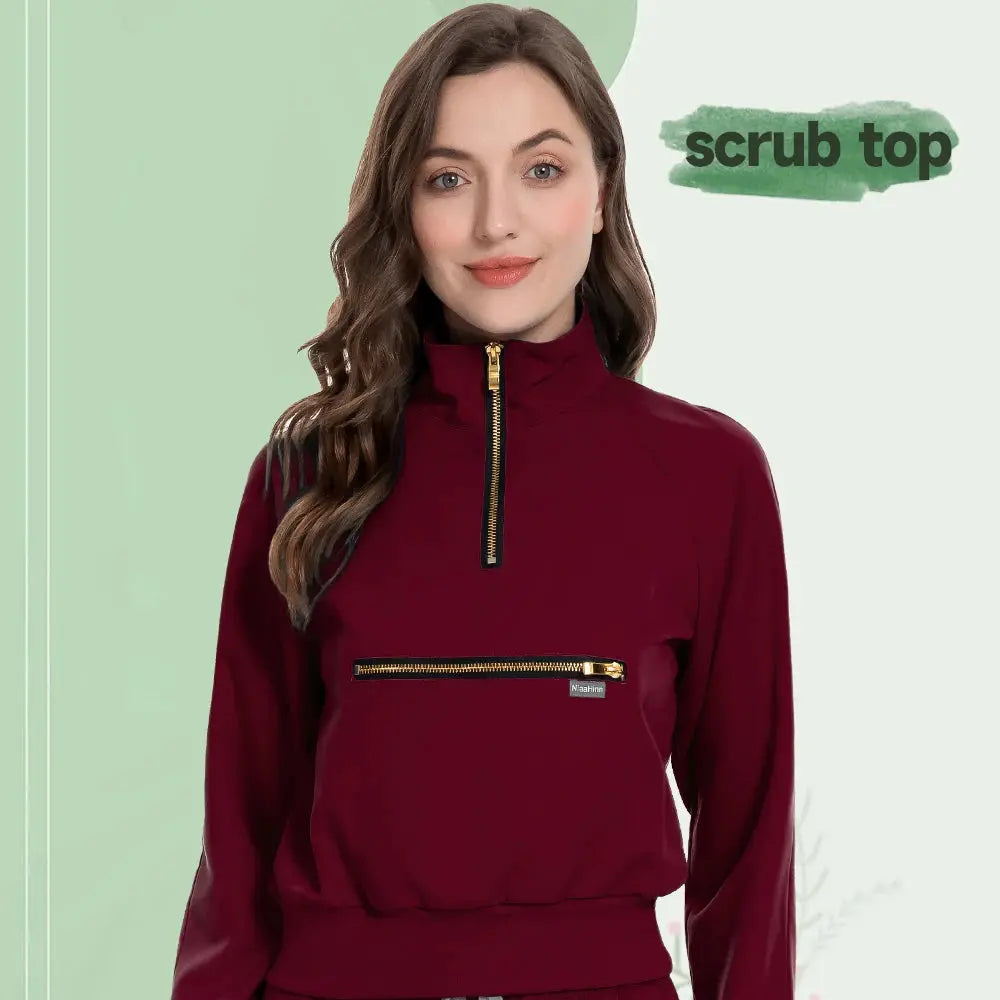 MSORMOSIA Elite Surgical Jacket - Veste de bloc élastique avec poches professionnelles (MSO-42035-37) CJdropshipping