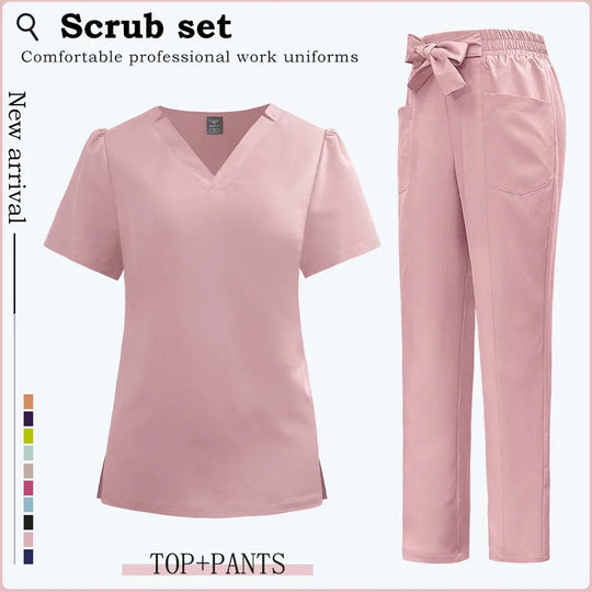 Vêtements de travail à manches courtes pour les cliniques, blouses pour femmes, blouses d'hôpital, combinaisons pour dentistes, accessoires pour infirmières CJdropshipping