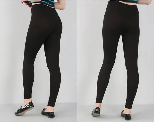 Leggings extensibles en fibre de bambou pour femmes, neuf points, décontractés, grande taille, printemps, été et automne, nouveau de 2024 DSers Fulfillment