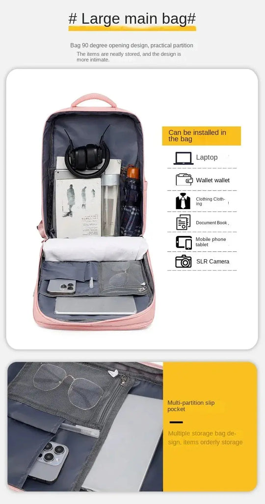 Sac à dos de voyage pour femme, sac à main, sac à dos pour ordinateur portable TSA, sacoche d'infirmière approuvée pour les vols, sac à dos de week-end décontracté MedSurgery Store For Digital Health