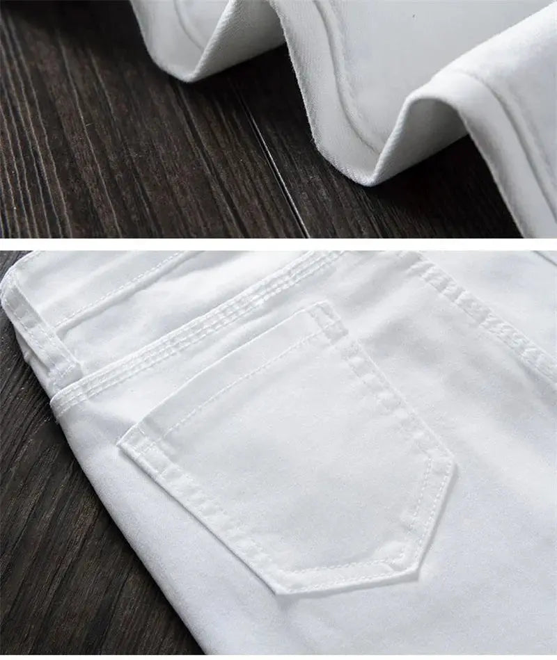 Pantalon skinny blanc pour femme, Jeans skinny taille haute, extensible, à la mode, printemps/été/automne, 2022 MedSurgery Store For Digital Health