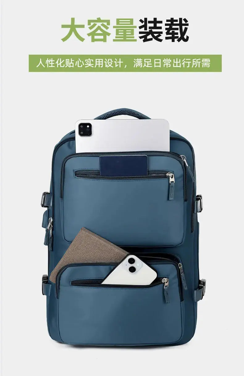 Grand sac à dos de voyage pour femmes et hommes, sac de cabine, sac à dos d'avion imperméable multifonctionnel avec chargement USB, sac à dos antivol MedSurgery Store For Digital Health
