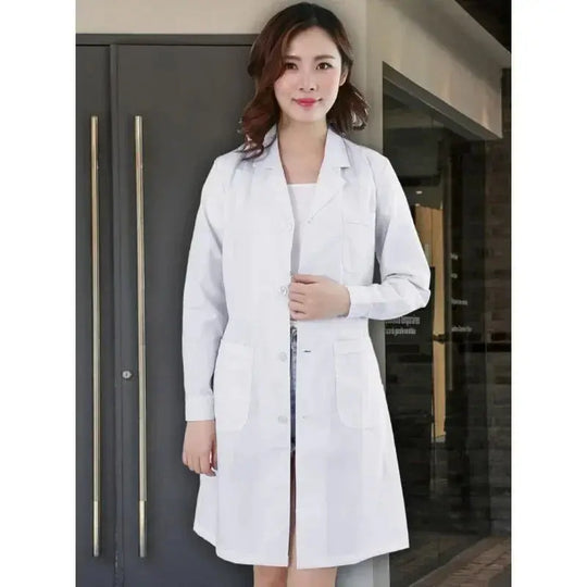Combinaison d'infirmière, blouse blanche, uniforme médical à manches longues pour femme, blouse de laboratoire médical à manches courtes pour homme, chimie de laboratoire universitaire MedSurgery Store For Digital Health