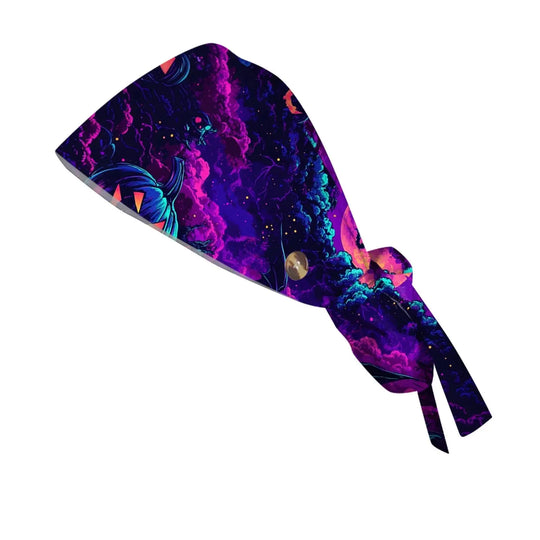 Casquette unisexe de médecin ou d'infirmier avec imprimé Halloween - Casquette de médecin avec imprimé pour le travail médical. Style décontracté en coton, confortable et élégant. CJdropshipping