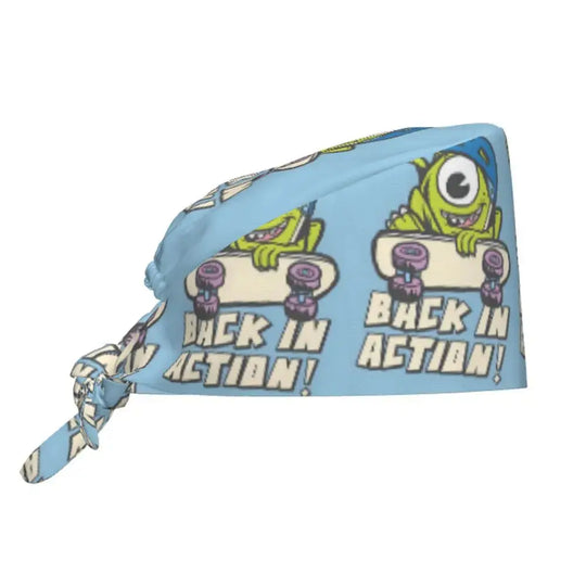 Casquette de travail réglable personnalisée avec dessin animé Monsters University, casquette chirurgicale pour hommes et femmes, casquette chirurgicale pour infirmières, médecins et chirurgiens MedSurgery Store For Digital Health