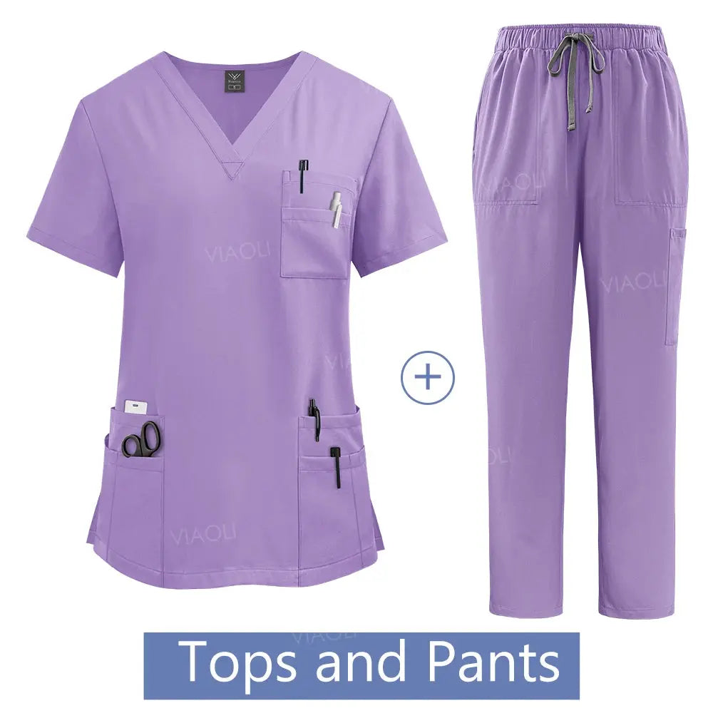 Uniforme médical pour femme, ensemble de blouses d'hôpital, vente en gros, uniformes d'infirmières, vêtements de travail pour les pharmacies et les cliniques de soins de santé CJdropshipping