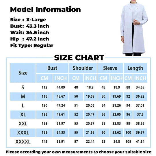 Blouses de médecin, blouses de chimiste, blouses blanches, blouses médicales à manches longues pour femmes, blouses médicales à manches courtes pour hommes MedSurgery Store For Digital Health