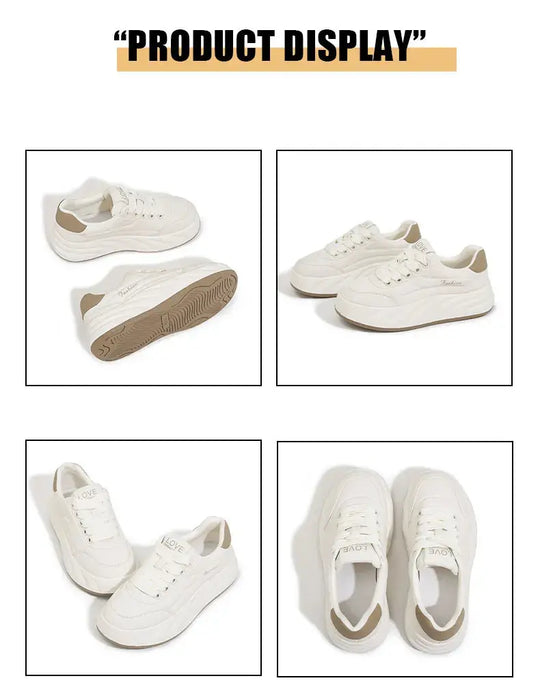Chaussures blanches pour femmes 2025, nouvelles baskets plates, style coréen, sport décontracté, chaussures à pain polyvalentes MedSurgery Store For Digital Health