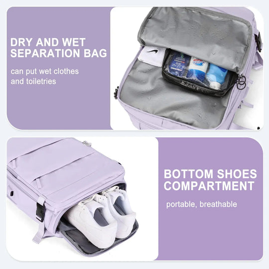 Sac à dos de voyage pour femmes, sac à dos à main, sac à dos pour ordinateur portable approuvé par TSA, sacoche d'infirmière universitaire, sac à dos de week-end décontracté MedSurgery Store For Digital Health