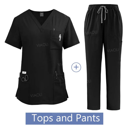 Uniforme médical pour femme, ensemble de blouses d'hôpital, vente en gros, uniformes d'infirmières, vêtements de travail pour les pharmacies et les cliniques de soins de santé CJdropshipping