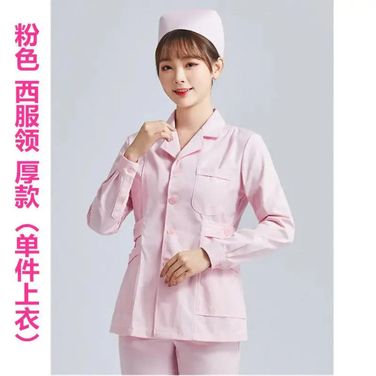 Elite White Nurse Uniform - Women's Short Sleeve Adjustable Scrub Top CJdropshipping