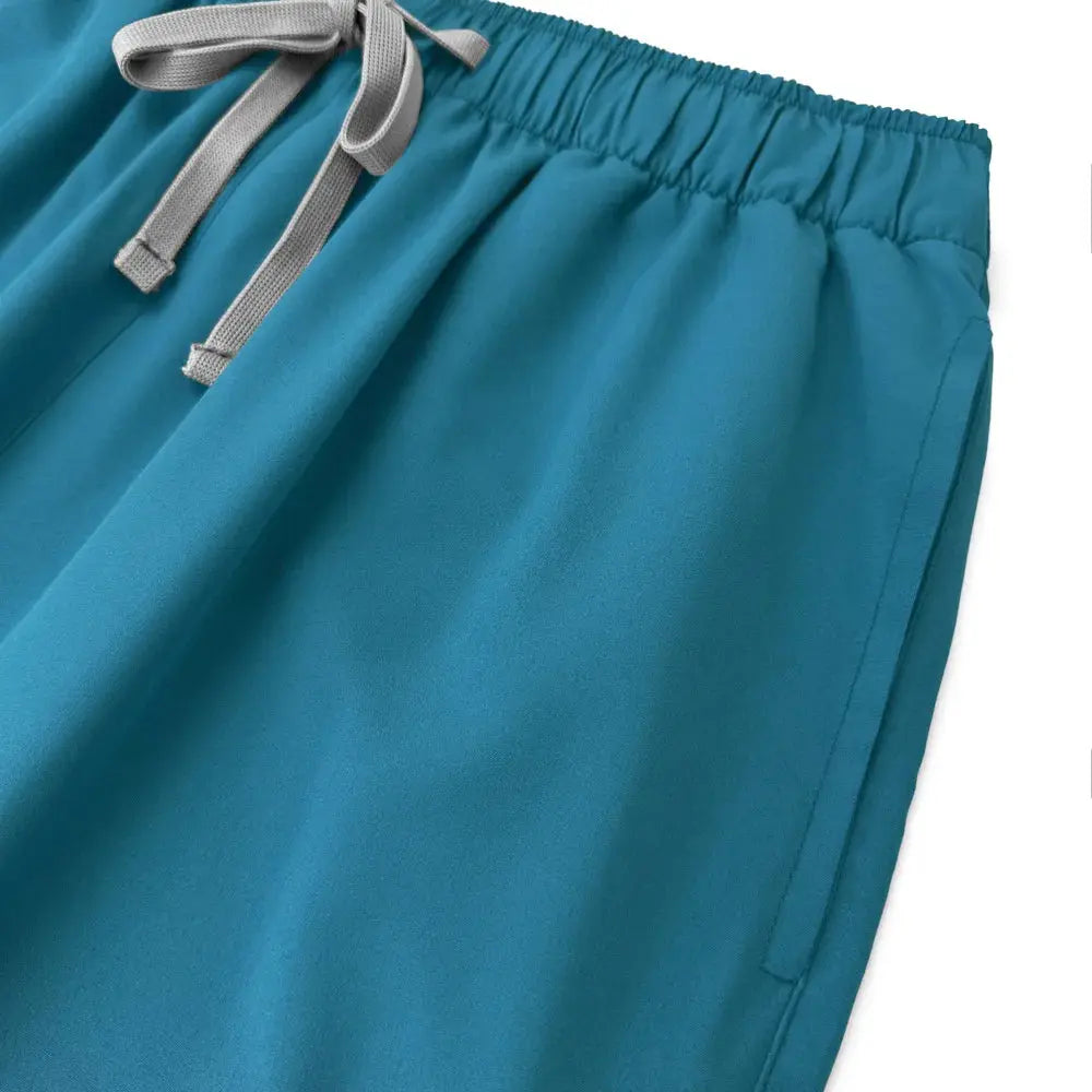 Ensemble de gommage pour femmes, haut de poche à col en V, pantalon de jogging exfoliant avec cordon de serrage, gants de soins infirmiers, gants de chirurgie CJdropshipping