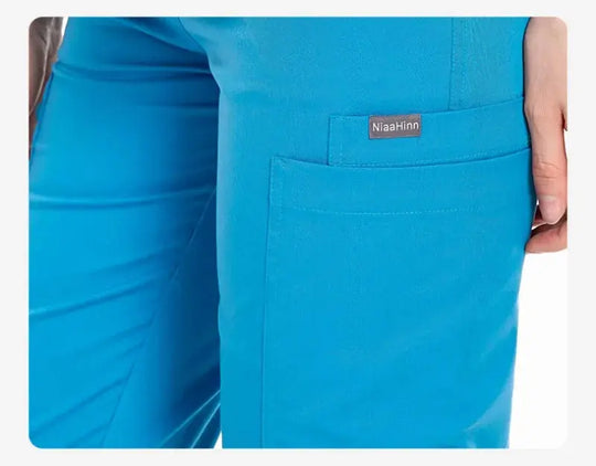 Haut de travail, uniforme de médecin et d'infirmière, pantalon uni avec plus de poches, pantalon dentaire, blouse unisexe, ensemble de 3 pièces CJdropshipping