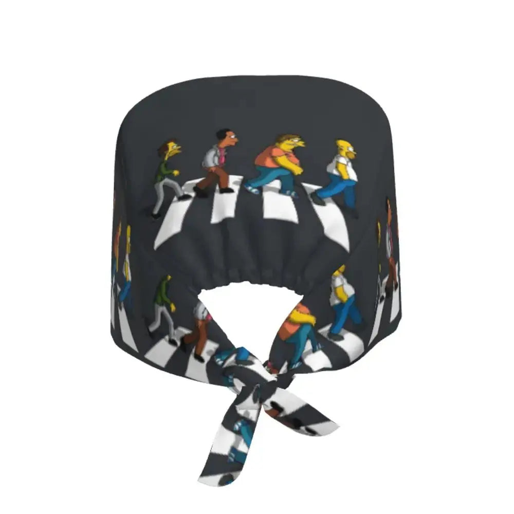 Personnalisé The Simpsons Cartoon Staff Medical Scrubs Hat Men Women Medical Nursing Surgical Scrub Caps MedSurgery Store For Digital Health