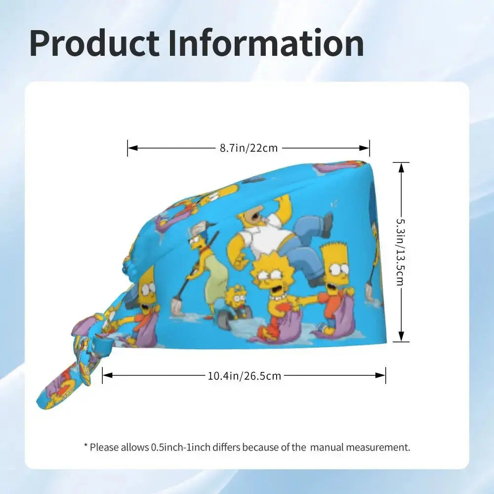 Casquette de travail réglable personnalisée avec explosion de cerveau, casquette chirurgicale des Simpsons, casquette chirurgicale pour infirmier, médecin, chirurgien, pour Chef MedSurgery Store For Digital Health