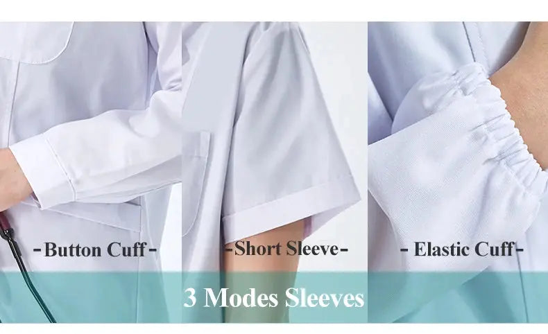 Blouse de laboratoire blanche bon marché pour femmes, hommes, étudiants, chimie, professionnels de la santé, infirmière, manches longues, blouse de médecin XK002 MedSurgery Store For Digital Health