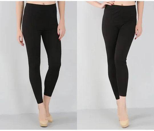 Leggings extensibles en fibre de bambou pour femmes, neuf points, décontractés, grande taille, printemps, été et automne, nouveau de 2024 DSers Fulfillment