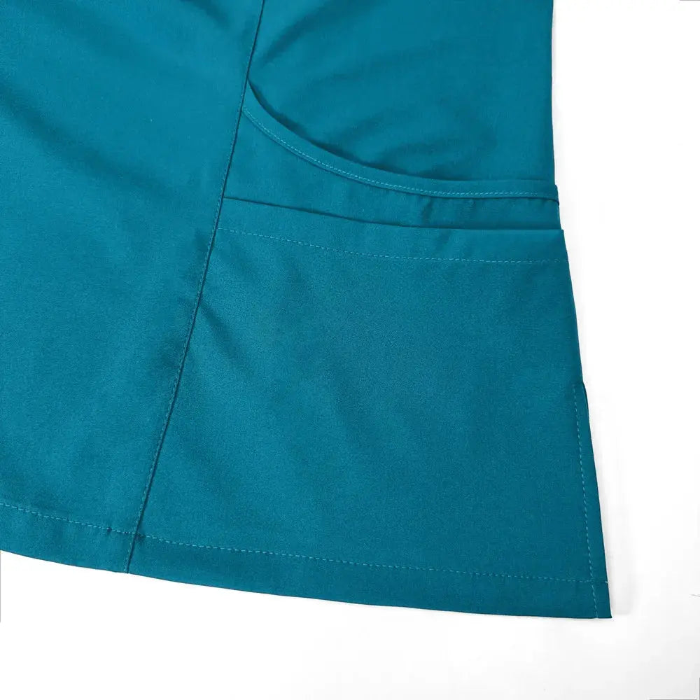 Ensemble de gommage pour femmes, haut de poche à col en V, pantalon de jogging exfoliant avec cordon de serrage, gants de soins infirmiers, gants de chirurgie CJdropshipping