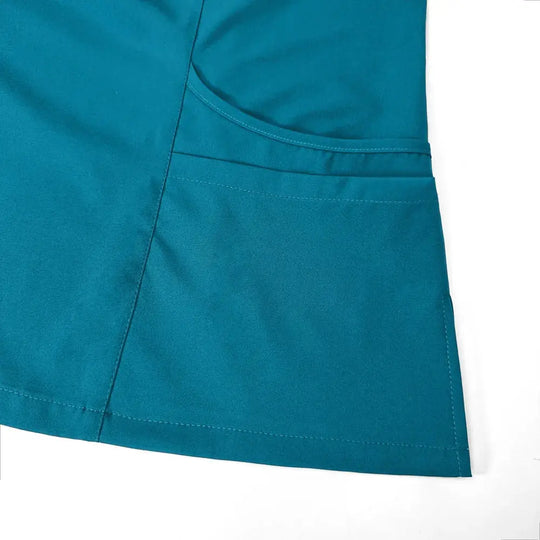 Ensemble de gommage pour femmes, haut de poche à col en V, pantalon de jogging exfoliant avec cordon de serrage, gants de soins infirmiers, gants de chirurgie CJdropshipping