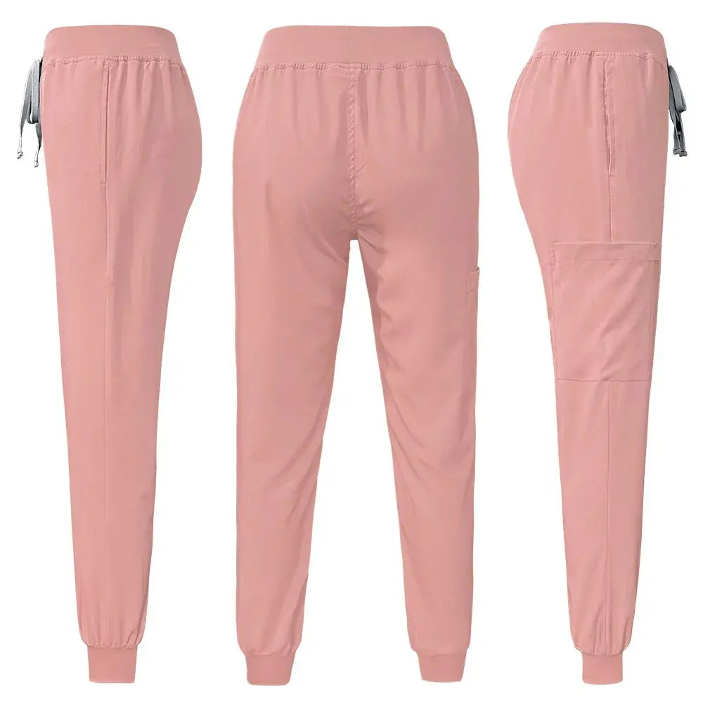 Uniformes médicaux moulants pour femmes, ensembles de blouses, accessoires de soins infirmiers, blouses de chirurgie hospitalière, cliniques dentaires, salons de beauté, vêtements de travail CJdropshipping