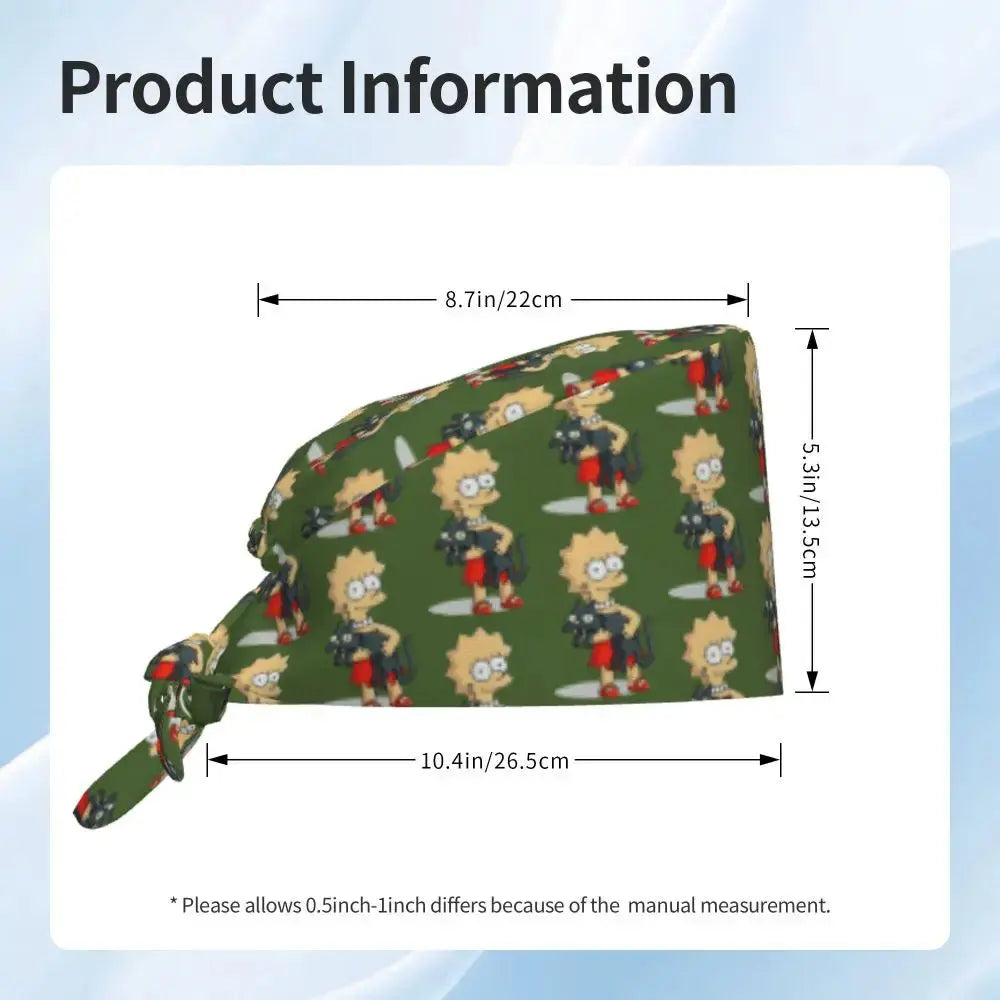 Casquette de travail réglable personnalisée avec explosion de cerveau, casquette chirurgicale des Simpsons, casquette chirurgicale pour infirmier, médecin, chirurgien, pour Chef MedSurgery Store For Digital Health