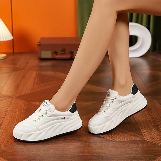Chaussures blanches pour femmes 2025, nouvelles baskets plates, style coréen, sport décontracté, chaussures à pain polyvalentes MedSurgery Store For Digital Health