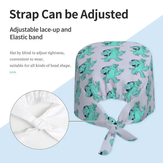Casquette de travail réglable personnalisée avec dessin animé Monsters University, casquette chirurgicale pour hommes et femmes, casquette chirurgicale pour infirmières, médecins et chirurgiens MedSurgery Store For Digital Health