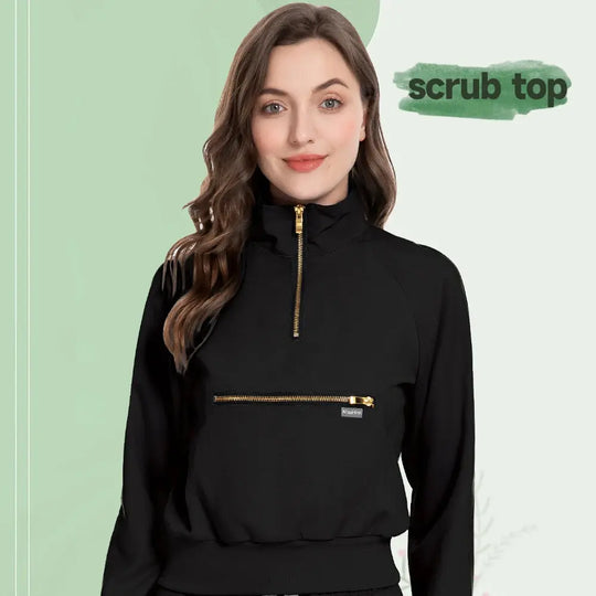 MSORMOSIA Elite Surgical Jacket - Veste de bloc élastique avec poches professionnelles (MSO-42035-37) CJdropshipping