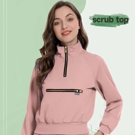 MSORMOSIA Elite Surgical Jacket - Veste de bloc élastique avec poches professionnelles (MSO-42035-37) CJdropshipping