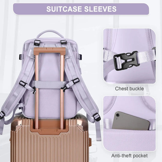 Sac à dos de voyage pour femmes, sac à dos à main, sac à dos pour ordinateur portable approuvé par TSA, sacoche d'infirmière universitaire, sac à dos de week-end décontracté MedSurgery Store For Digital Health