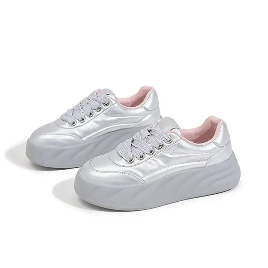Chaussures blanches pour femmes 2025, nouvelles baskets plates, style coréen, sport décontracté, chaussures à pain polyvalentes MedSurgery Store For Digital Health