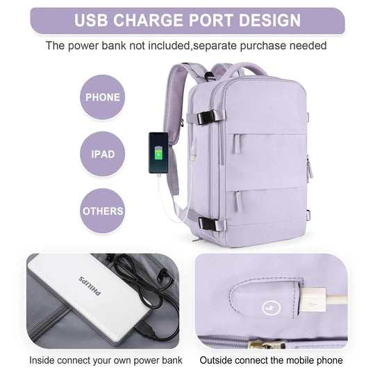 Sac à dos de voyage pour femmes, sac à dos à main, sac à dos pour ordinateur portable approuvé par TSA, sacoche d'infirmière universitaire, sac à dos de week-end décontracté MedSurgery Store For Digital Health