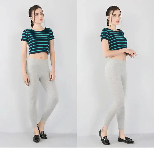Leggings extensibles en fibre de bambou pour femmes, neuf points, décontractés, grande taille, printemps, été et automne, nouveau de 2024 DSers Fulfillment
