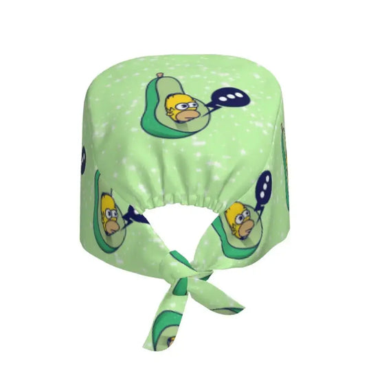 Personnalisé The Simpsons Cartoon Staff Medical Scrubs Hat Men Women Medical Nursing Surgical Scrub Caps MedSurgery Store For Digital Health