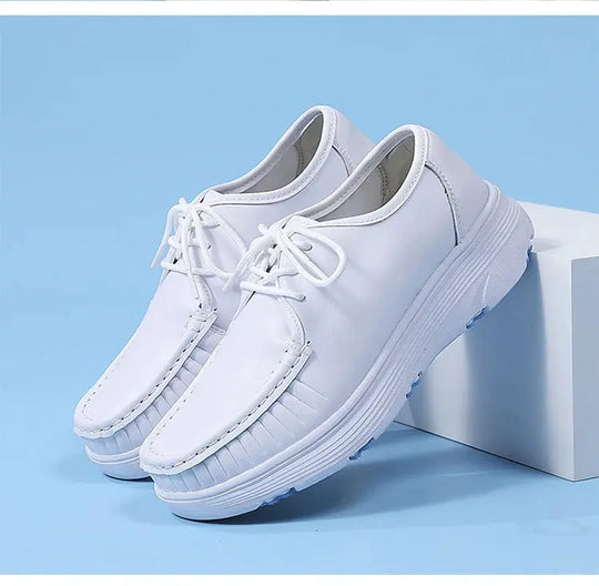 STRONGSHEN, chaussures blanches à plateforme, chaussures d'infirmières, chaussures de travail légères et confortables, chaussures à enfiler à la mode pour les femmes MedSurgery Store For Digital Health