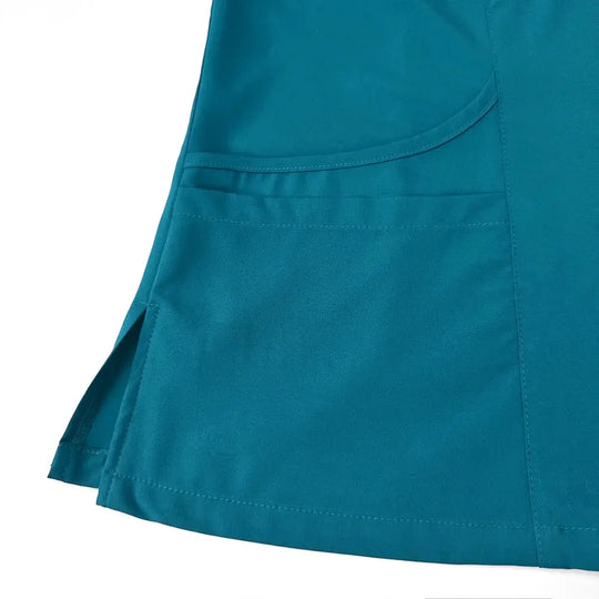 Ensemble de gommage pour femmes, haut de poche à col en V, pantalon de jogging exfoliant avec cordon de serrage, gants de soins infirmiers, gants de chirurgie CJdropshipping