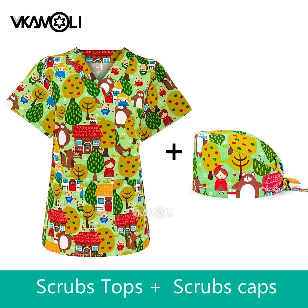 Uniformes pour cliniques vétérinaires, vêtements de travail pour femmes, combinaisons médicales, hauts exfoliants, chemises exfoliantes CJdropshipping