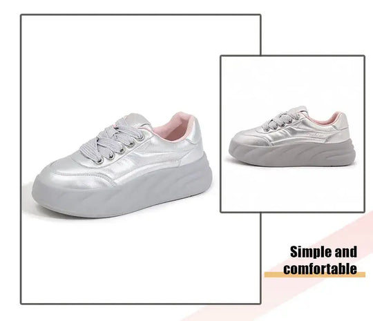 Chaussures blanches pour femmes 2025, nouvelles baskets plates, style coréen, sport décontracté, chaussures à pain polyvalentes MedSurgery Store For Digital Health