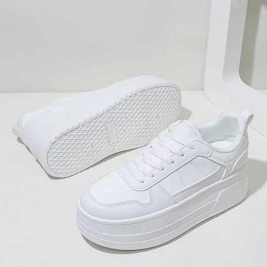 Baskets blanches pour femmes, chaussures décontractées en cuir de haute qualité, chaussures de sport haut de gamme pour femmes, chaussures à plateforme vulcanisée MedSurgery Store For Digital Health