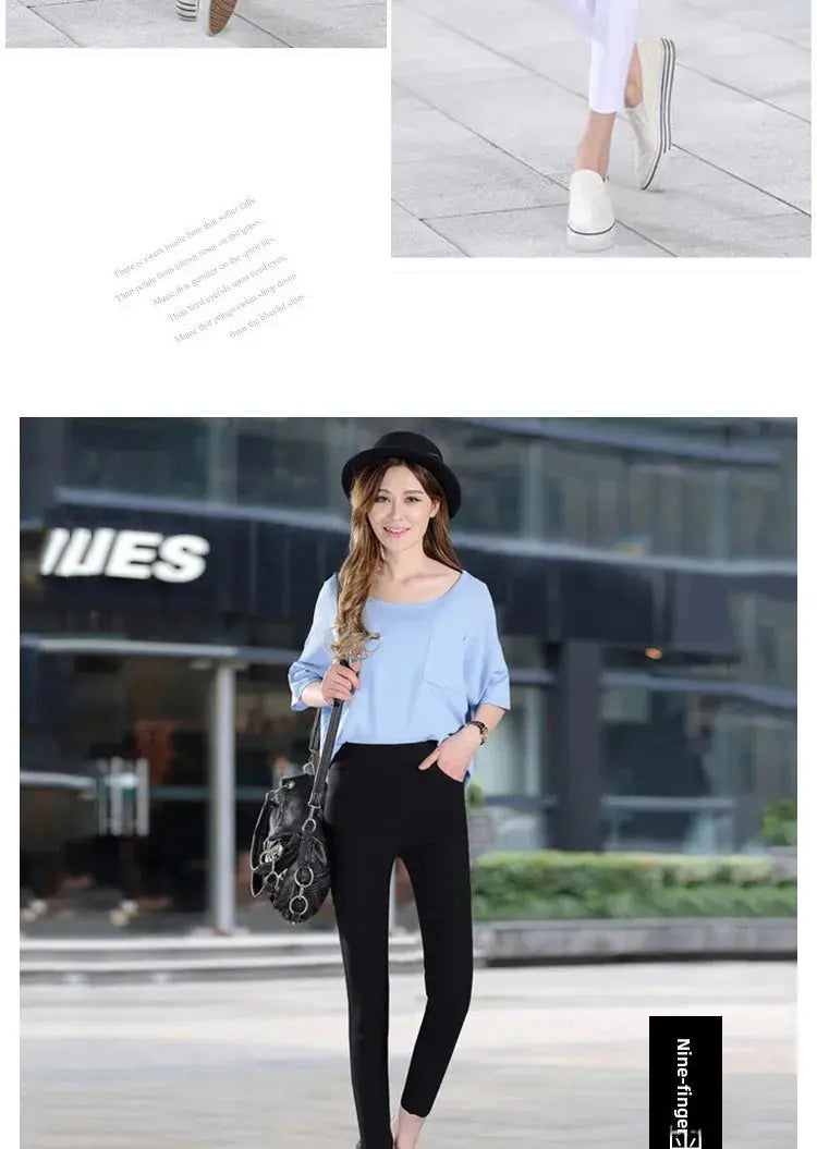 Leggings fins blancs taille haute pour femmes, plonnings adeazant d'été dix-huit, plonnings petit pied sie... MedSurgery Store pour la santé numérique