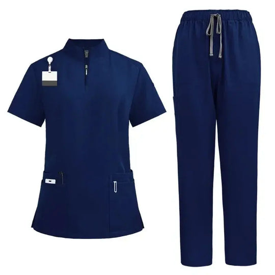 Blouse chirurgicale pour médecin et infirmière, ensemble de gommage pour femme, vêtements de travail pour salon de beauté, blouse clinique, pantalon de gommage, tunique d'infirmière pour Spa CJdropshipping