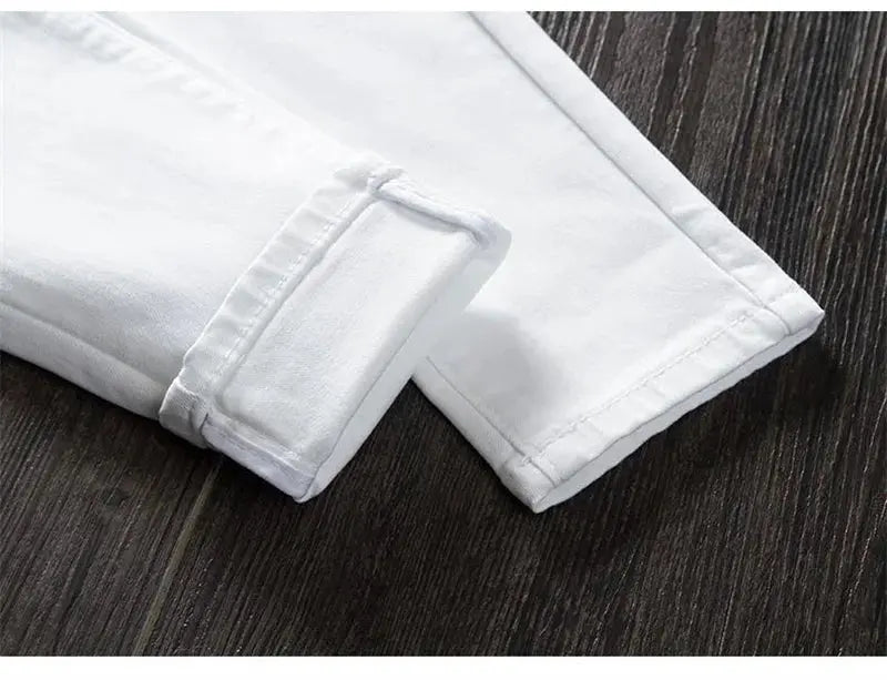 Pantalon skinny blanc pour femme, Jeans skinny taille haute, extensible, à la mode, printemps/été/automne, 2022 MedSurgery Store For Digital Health